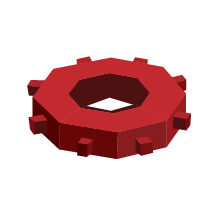 Spiked Wheel Flat