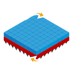 Platform One Side Spiked Rotating